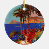 antibes Cote D'Azur Travel Keramisch Ornament (Achterkant)