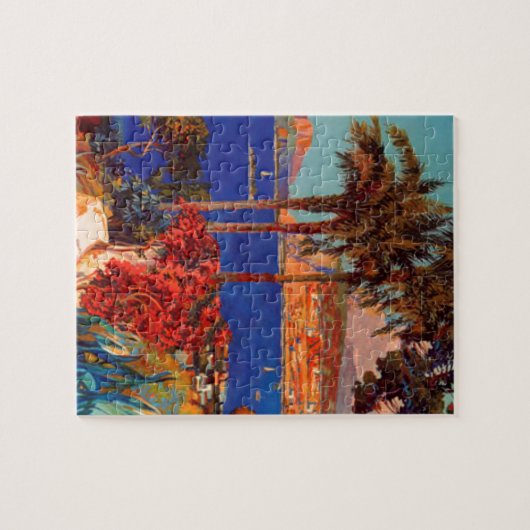  Antibes Cote D'Azur Travel Schilderachtig Legpuzzel (Horizontaal)