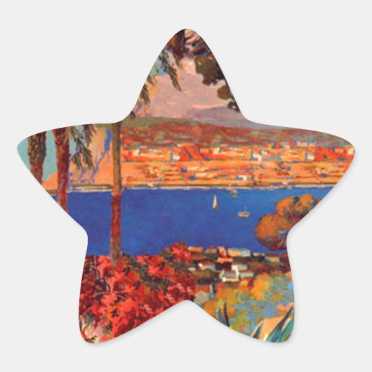  antibes Cote D'Azur Travel Ster Sticker (Voorkant)