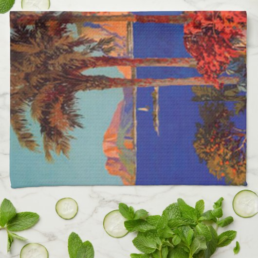 antibes Cote D'Azur Travel Theedoek (Gevouwen)