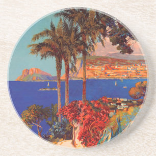  antibes Cote D'Azur Travel Zandsteen Onderzetter