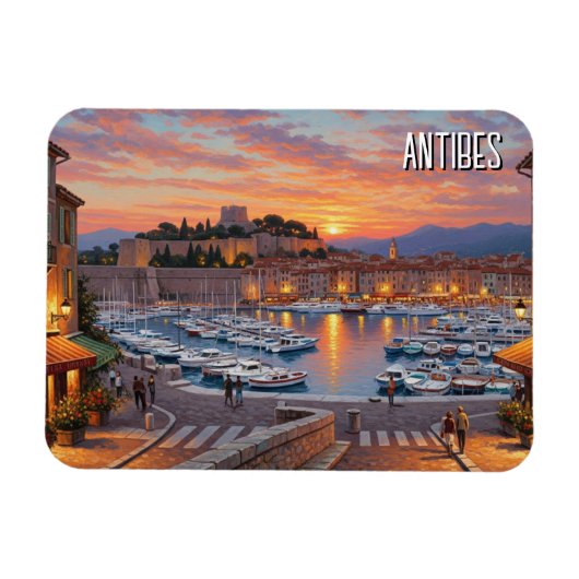 Antibes France Harbour Travel Magneet (Horizontaal)