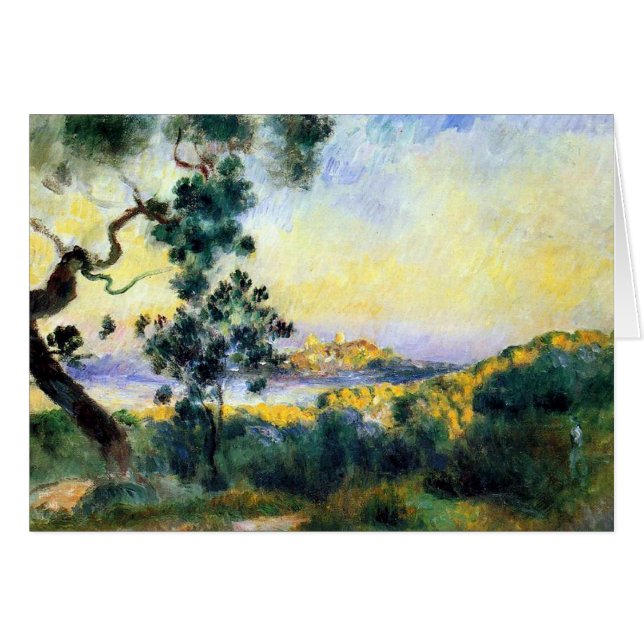 Antibes France Renoir Landscape Paincard (Voorkant Horizontaal)