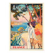 Antibes, France travel poster, Foto Afdruk (Voorkant)
