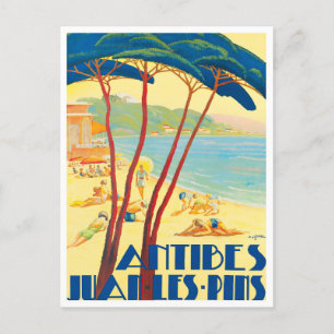 Antibes France vintage Briefkaart