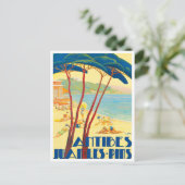 Antibes France vintage Briefkaart (Staand voorkant)