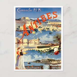 Antibes France vintage Briefkaart