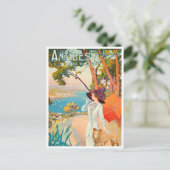 Antibes France vintage Briefkaart (Staand voorkant)