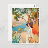 Antibes France vintage Briefkaart (Voorkant / Achterkant)