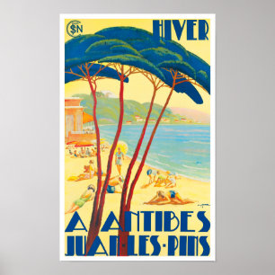 Antibes France vintage Poster