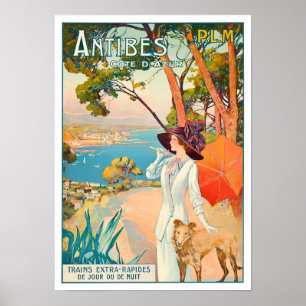 Antibes France vintage Poster