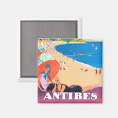 Antibes France vintage reismagnet Magneet (Voorkant / Achterkant)
