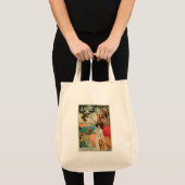 Antibes France Vintage Travel Advertisement Tote Bag (Voorkant (product))