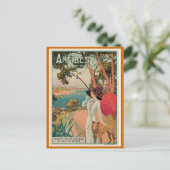 "Antibes, France" Vintage Travel Briefkaart (Staand voorkant)