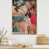 Antibes, France Vintage Travel Poster (Keuken)