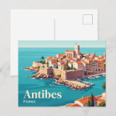 Antibes Frankrijk Briefkaart (Voorkant / Achterkant)