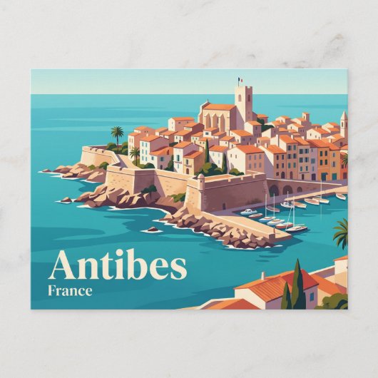 Antibes Frankrijk Briefkaart (Voorkant)
