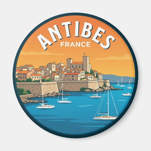 Antibes Frankrijk Magneet (Voorkant)