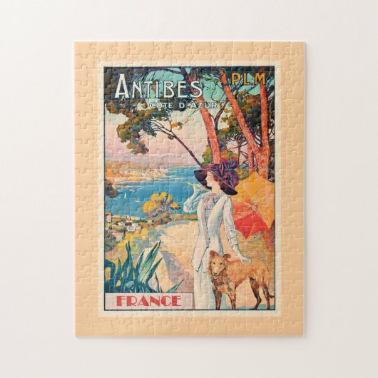 Antibes, Frankrijk reisposter, Legpuzzel (Verticaal)