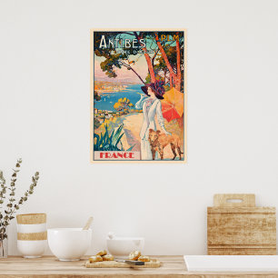Antibes, Frankrijk reisposter Poster