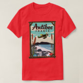 Antibes Frankrijk reisposter T-shirt (Design voorkant)