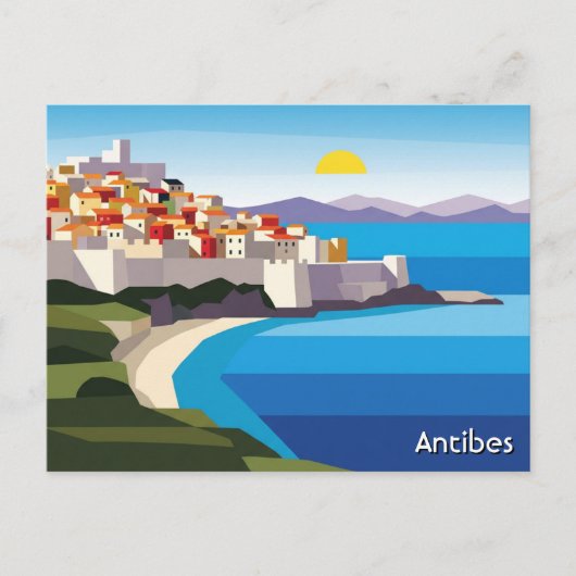 Antibes Frankrijk Reizen Briefkaart (Voorkant)