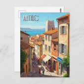 Antibes Frankrijk Reizen Briefkaart (Voorkant / Achterkant)
