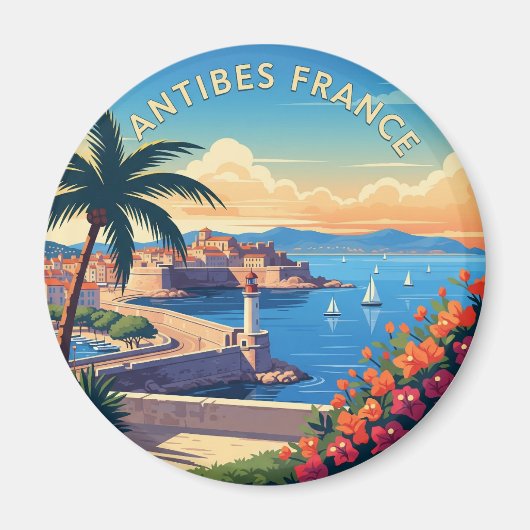 Antibes Frankrijk Reizen Magneet (Voorkant)