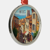 Antibes Frankrijk Reizen Metalen Ornament (Rechts)