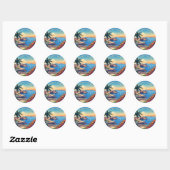 Antibes Frankrijk Reizen Ronde Sticker (Vel)