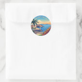 Antibes Frankrijk Reizen Ronde Sticker (Tas)