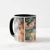  Antibes, Frankrijk: Vakantie op reis Mok (Voorkant links)