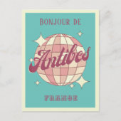 Antibes Frankrijk vakantie Retro  Briefkaart (Voorkant)