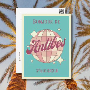 Antibes Frankrijk vakantie Retro Briefkaart