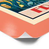 Antibes Frankrijk vintage poster (Hoek)