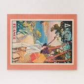Antibes Frankrijk vintage poster Legpuzzel (Horizontaal)