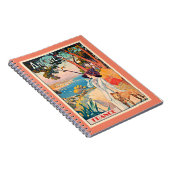 Antibes Frankrijk vintage poster Notitieboek (Rechterzijde)