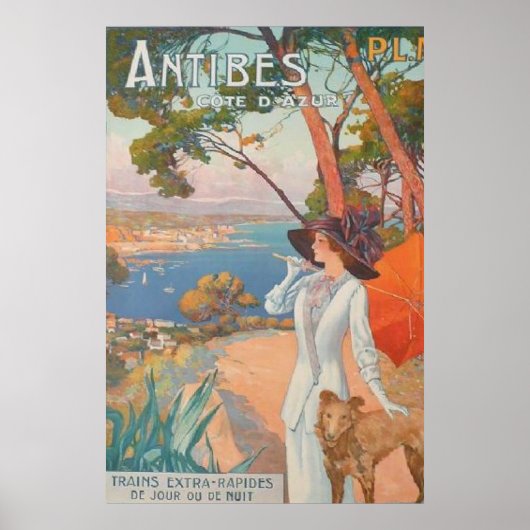 Antibes  Frans reisbureau Poster (Voorkant)