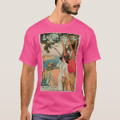 Antibes Franse Rivièra Cote d'Azur Ad T-shirt (Voorkant)