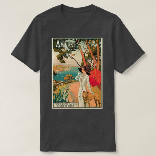  Antibes French Riviera Cote d Azur ad T-shirt (Design voorkant)