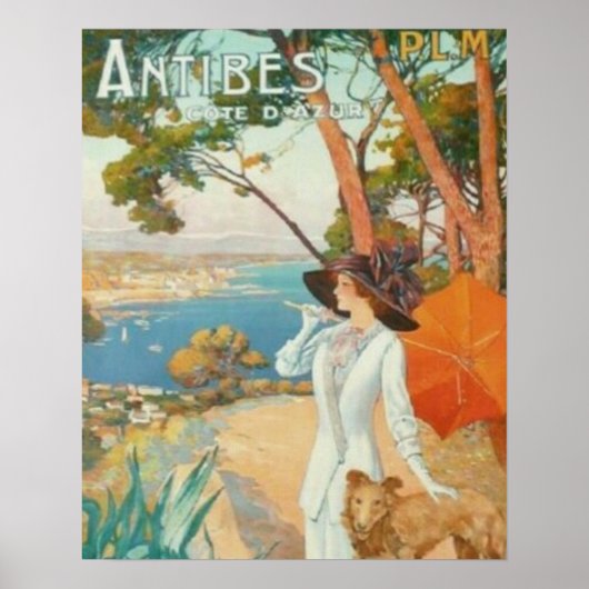 Antibes French Riviera Poster (Voorkant)