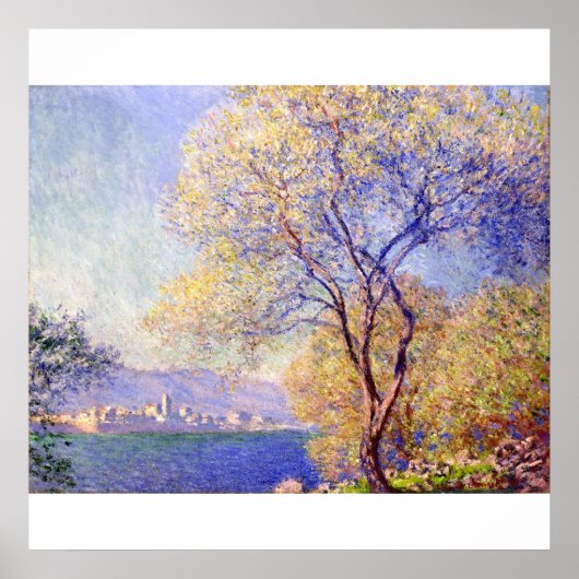 Antibes gezien vanaf de Salis Garden (1888) Poster (Voorkant)