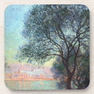 Antibes in de ochtend door Claude Monet Bier Onderzetter