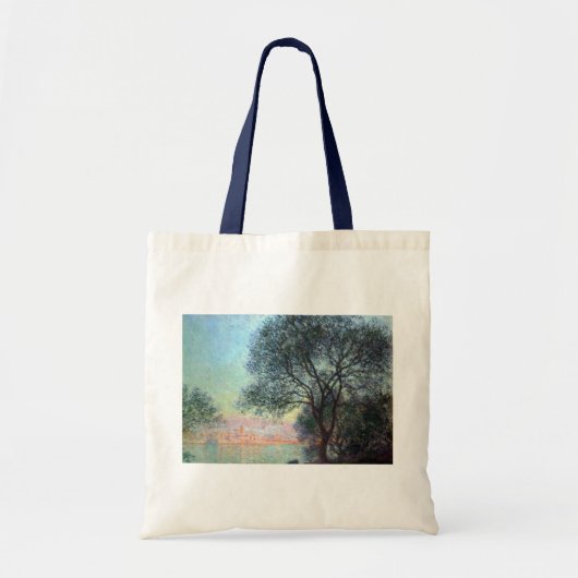 Antibes in de ochtend door Claude Monet Tote Bag (Voorkant)