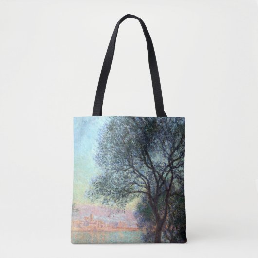 Antibes in de ochtend door Claude Monet Tote Bag (Voorkant)