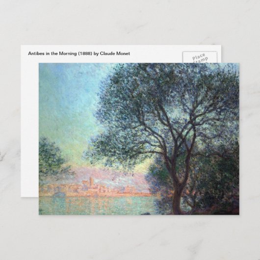 Antibes in the Morning by Claude Monet Briefkaart (Voorkant / Achterkant)