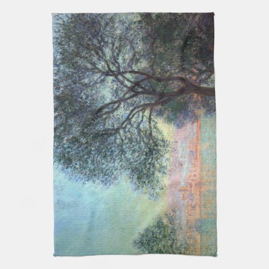 Antibes in the Morning by Claude Monet Theedoek (Verticaal)