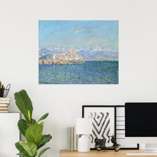 Antibes, namiddagmiddag - effect - Claude Monet Poster (Thuiskantoor)