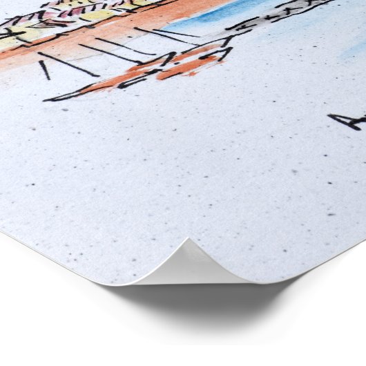 Antibes on the Mediterranean, France Poster (Hoek)