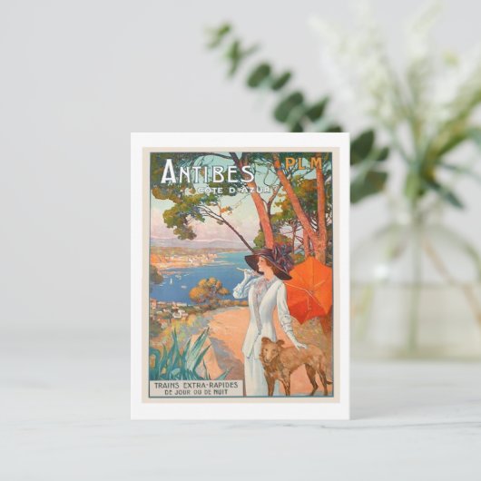 Antibes Poster Post Card Briefkaart (Staand voorkant)